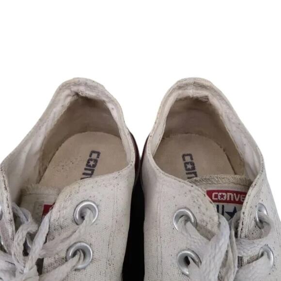 Converse Shoes Womens 7 Sneakers Chuck Taylor All Star Casual White Canvas Low - Picture 12 of 14
